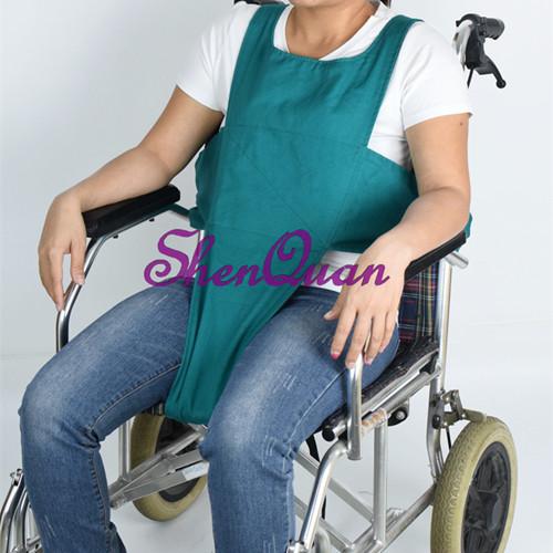 rehabilitation advantage wheelchair chest harness with back quick release buckle/wheelchair seat belt,cushioned lap belt