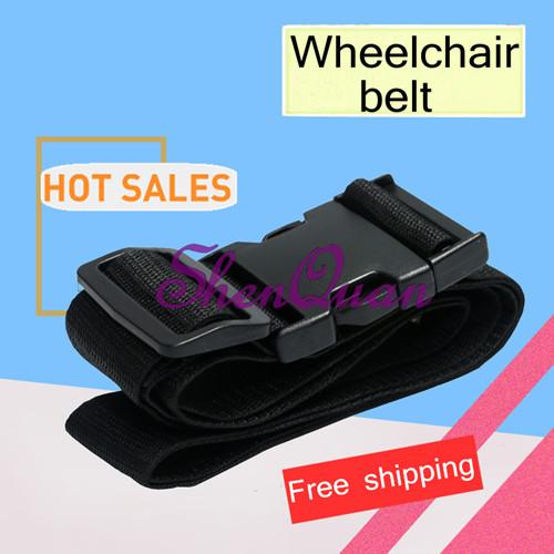 black color 170cm long Wheelchair Strap Seat Belt, Wheelchair Safety Harness,hand control Style Belt with strong plastic buckle