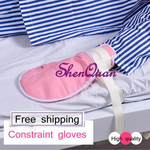 china medical anti extubation gloves prevention patient scratch self harm protector breathable adult adjustable constraint mitts