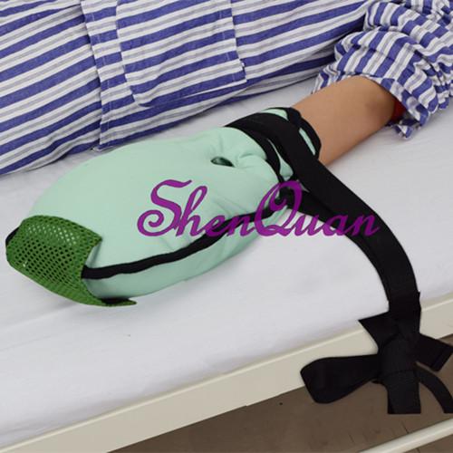 china supply good medical restraints fixed gloves desigin for patients elderly to prevent do harm themself