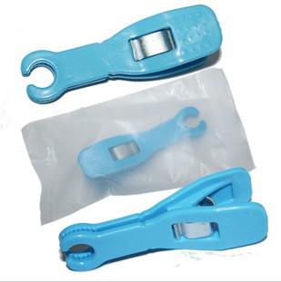 new arrival low price 10pcs Disposable Piercing Forceps Clamp blue round Sterilized Packing Piercing Tools