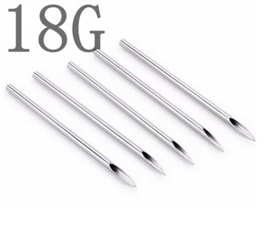 YILONG Tattoo Wholesale 100PCS Sterile Tattoo Body Piercing Needles 18G Tattoos Supply Free Shipping For Body&Art