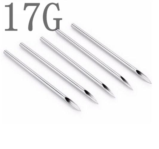 YILONG Tattoo Wholesale 100PCS Sterile Tattoo Body Piercing Needles 17G Tattoos Supply Free Shipping For Body&Art