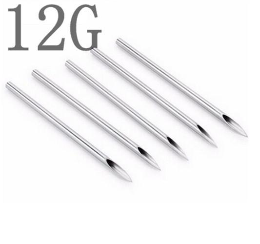 YILONG Tattoo Wholesale 100PCS Sterile Tattoo Body Piercing Needles 12G Tattoos Supply Free Shipping For Body&Art