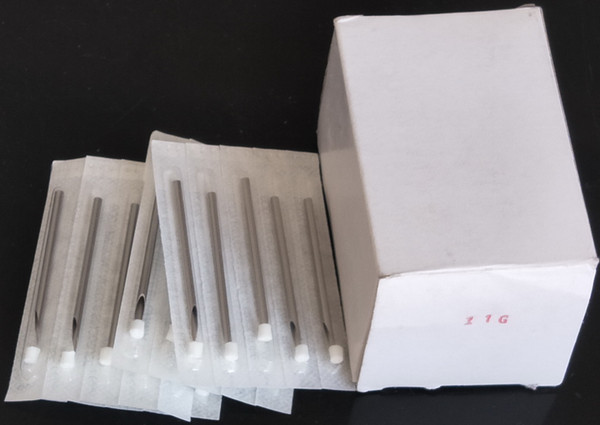 100 Lot STERILE body piercing needles 11G Body Piercing Sterilized Needle