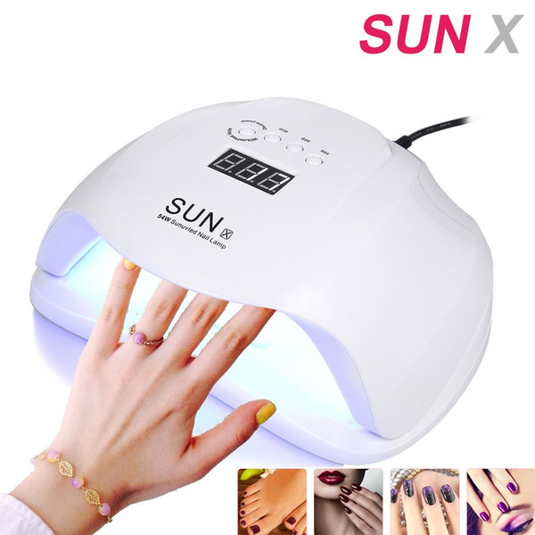 Tamax SUN X 54W UV Lamp Gel Nail Lamp LED Ice Lamps Nail Dryer Manicure Tool Dry Machine for all Curing Nail Gel Polish Art