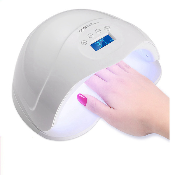 48W Nail Dryer Dual UV LED Nail Lamp Gel Polish Curing Light With Bottom Timer LCD Display Lamp Nail Art Tools RRA880