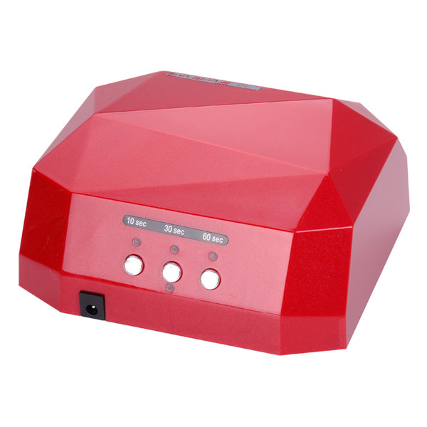 Free Shing 36W Automatic sensor LED UV Nail Dryer Nail Lamp Diamond Shaped CCFL Curing for UV Gel Nails Polish Art Tools