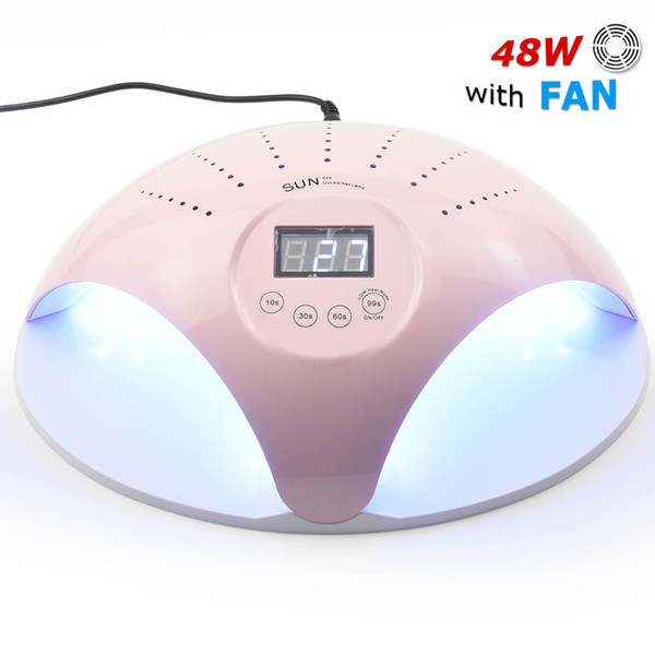 Sun 48W Dual UV LED Nail Lamp Dryer 22 LEDs Nail dryer for All Gels with 30s/60s button All for manicure Lamp Nails