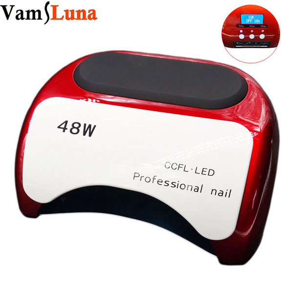 Nail Dryer 48W With LCD Display CCFL UV LED Nail Lamp for Gel Polish With 10sec 20sec 30sec Timer Manicure Pedicure Machine