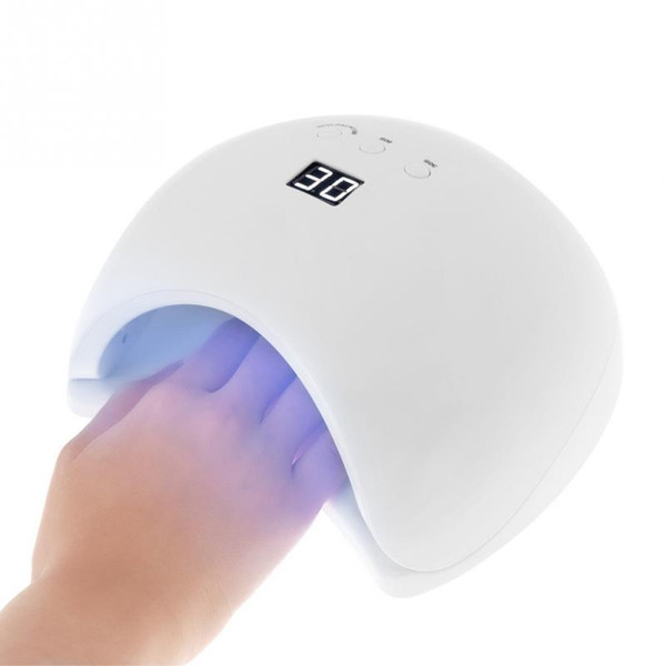 48W Nail Dryer UV LED Nail Lamp Gel Polish Curing Lamp with Bottom 30s/60s/90s Timer LCD Display Lamp for Nail Dryer 5