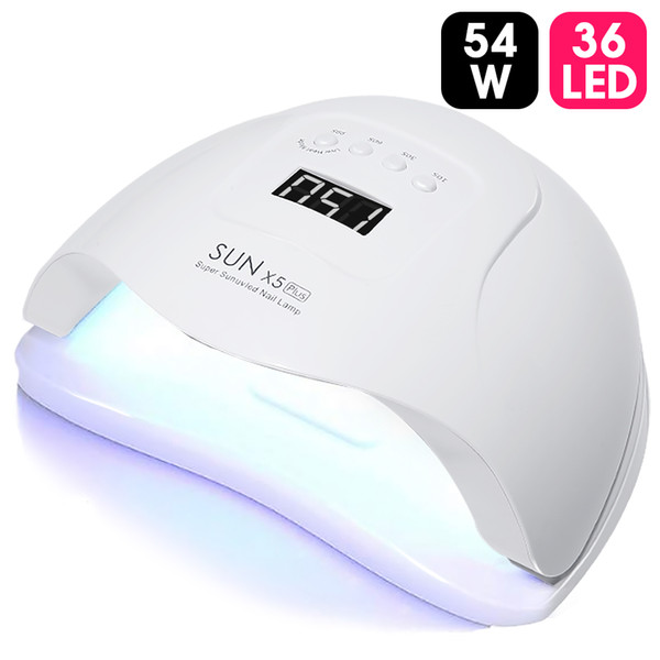 ViiNuro SUN X5 Plus LED Lamp Nail Dryer LCD 36 LEDs UV Lamp Dryer For Drying Gel Nail Polish Auto Sensor Timer Manicure Tools