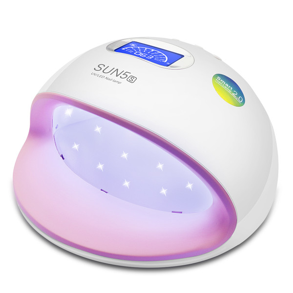 Newest 72w Nail Lamp With Timer Double Light source Nail Dryer Gel Lights Manicure Tools Smart Sensor LED UV Lamp