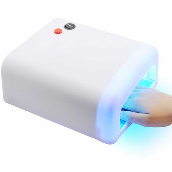 36W Nail Dryer Lamp UV Gel Nail Polishes Curing Light 4 Nail Bule Tube Manicure Equipment Tools