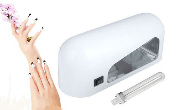 USA Plug Nail Polish Dryer Lamp Pro 9W UV Gel Acrylic Curing Light Spa Kit 110V