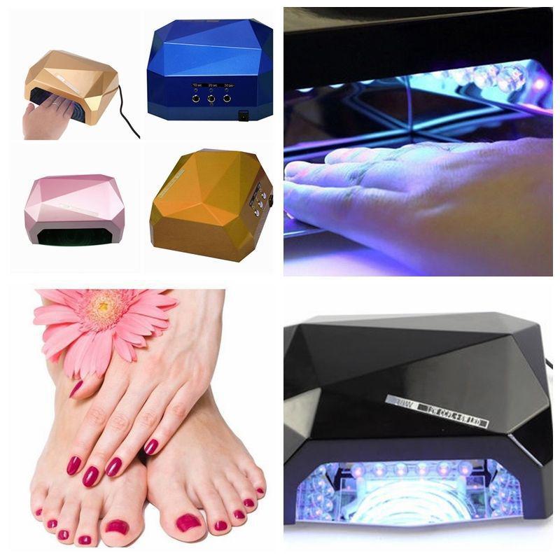 Nail Lamp Nail Dryer Diamond Shaped Long Life 36W LED CCFL Curing for UV Gel Nail Polish Multi Color