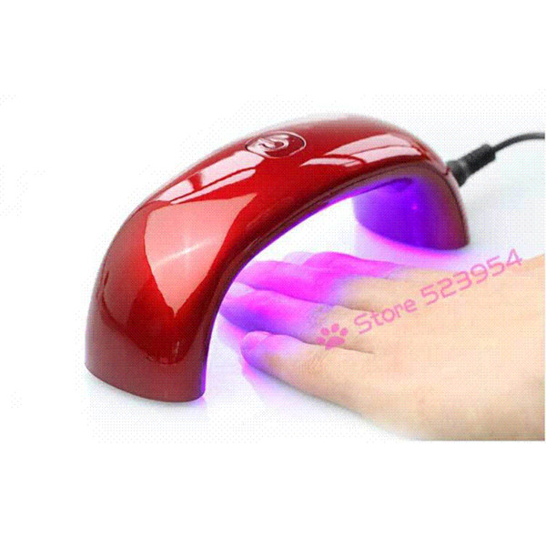 New Professional Portable 9w Mini Led UV Lamp Nail Dryer,6colors 110V 220V Curing Gel Nail Art Care Light Machine Nail Tools