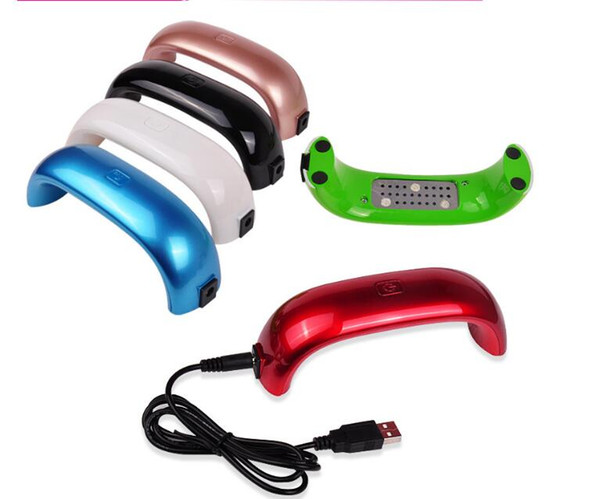 USB Nail Dryers 9W LED Mini Portable Curing Lamp Rainbow Shaped Machine Care Machine Brige Shape Mini Curing Nail Dryer