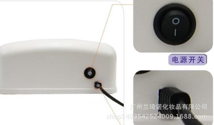 Free shipping Professional White 9W Nail Art Gel Cure Curing UV Lamp Dryer w/ 1 Bulb 220V