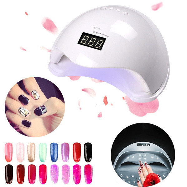 48W fast dry induction nail lamp sun5 nail light sun 5 UV LED nail dryer pink