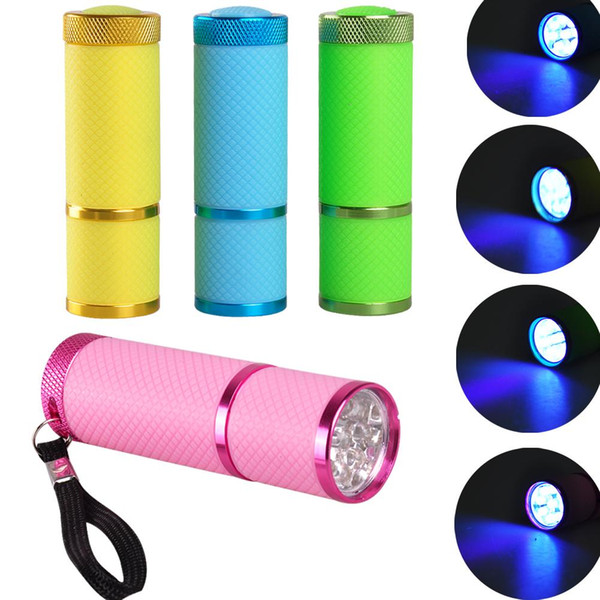 Nail Dryer Mini LED Flashlight Portable For Nail Gel Fast Dryer Cure 4 Colors Choose Nail Gel Cure Manicure Tool