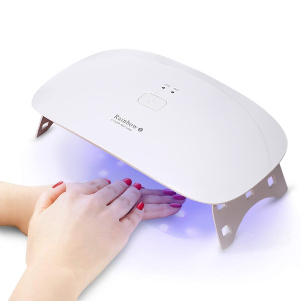 Rainbow1 24W UV Led Lamp Nail Dryer For All Types Gel Polish USB Cable UV Lamp Manicure Led Lamp For Fingers Toenails Free Shipping