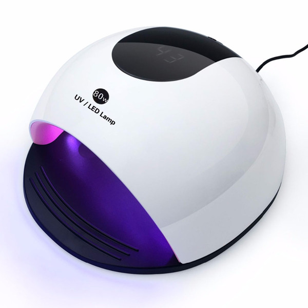 New 80W/48W UV lamp LED Nail Dryers Automatic Sensor Machine UV Gel LCD Time Display For Curing Gel Polish Nail Art Tool