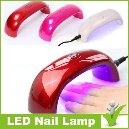 Free DHL 9w Cute Nail Art Gel Nail Lamp Led UV Light Dryer Mini LED Nail Lamp Fashionable Free Shipping