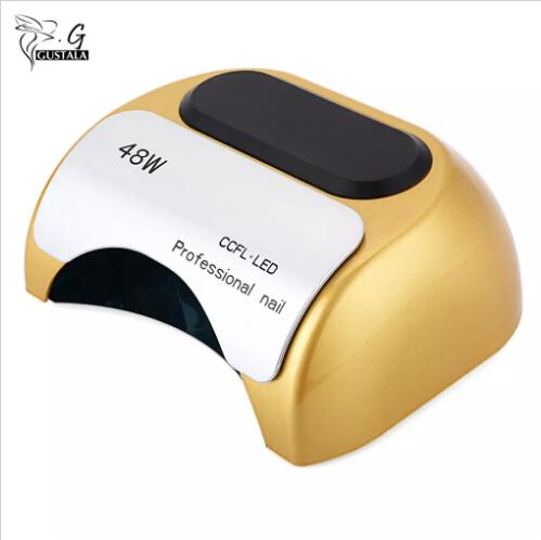 48W Nail Dryer LED UV For Nails Manicure High Automatic Slide Type LED Nail Art Lamp Infrared Sensor Timer Set Home Use