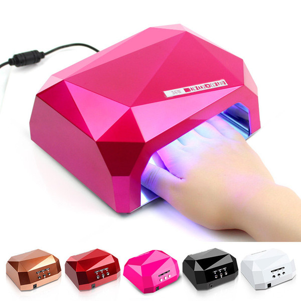 Professional Diamond Shape Nail Dryer LED UV Lamp 36 w Gel Nail Machine Dry Nail Polish Tool Protection Lamp For Manicure