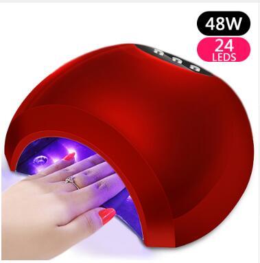 48W Lamp Gel LED Nail Lamp High Power For Nails All Gel Polish Nail Dryer Sensor Nail Art Manicure Tools