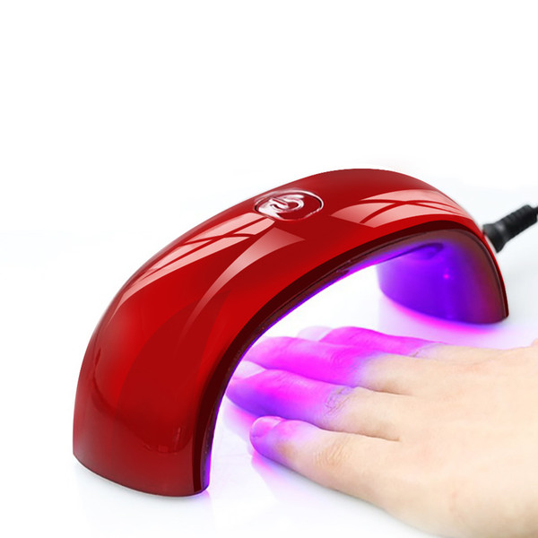 9W LED Mini Nail Dryer USB LED Lamp Quick Dry Nail Tools For Gel Nail Polish Portable Red White