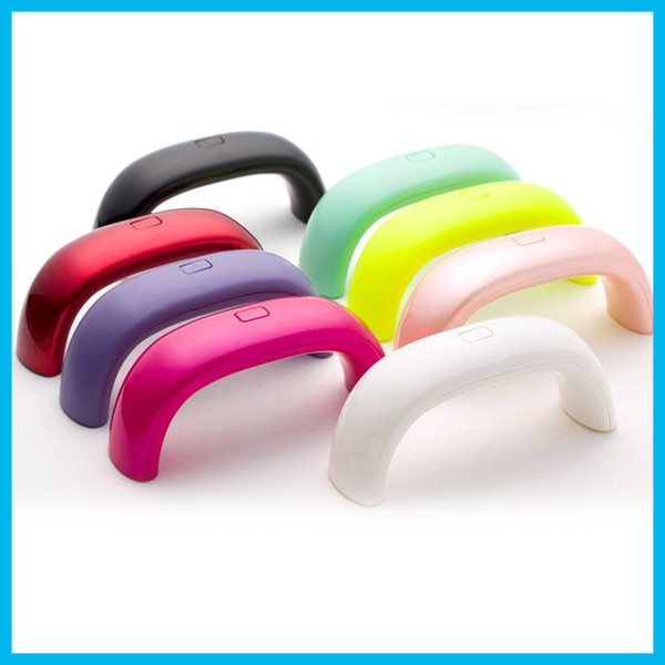 Mini Rainbow Nail Art Lamp 9W 3pcs LED Light Bridge Shaped Mini Curing Nail Dryer Nail Art Lamp Care Machine for UV Gel USB Cable