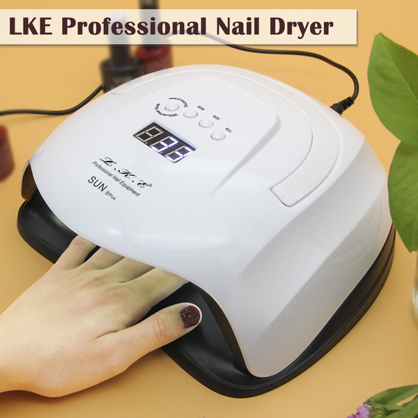 48W 54W Nail Dryer UV LED Nail Lamp Gel Polish Curing Lamp with Bottom 30s/60s Timer LCD Display Lamp for Nail Dryer