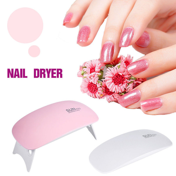 2018 Newest Mini LED UV Nail Dryer Curing Lamp SUN 6W Light Portable Gel Based Polish dry