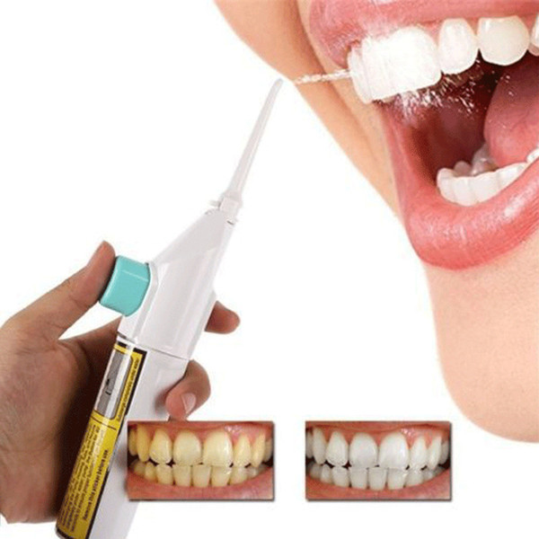 Portable Cordless Water Flosser Oral Irrigator Air Pressure Teeth Whitening Tooth Cleaner for Travel and Home Use