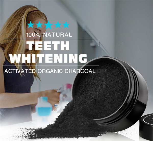 2018 charcoal tooth powder 30 grams color box packaging black activated carbon powder coconut shell cleaning powder Teeth Whitening 0213031