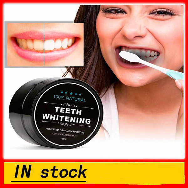 100% Natural Organic Activated Charcoal Teeth Whitening Powder Decontamination Smoke Tea Coffee Yellow Stains Remover Toothpaste Oral Care