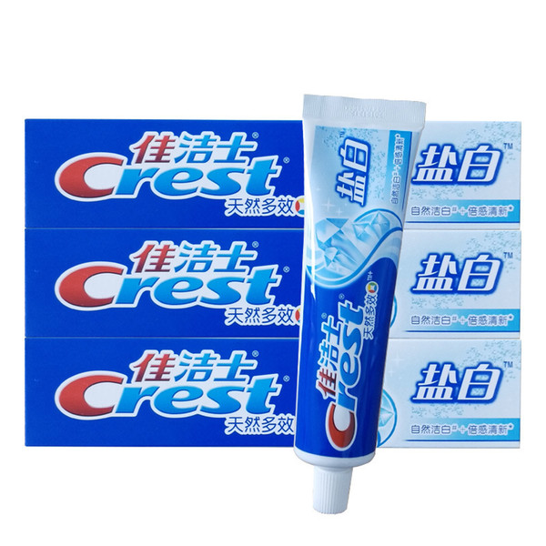 6 Pcs Cool Mint Crest Excellent Efficiency Natural Multi-Benefit Pleiotropic Salt Whitening Toothpaste Dentifrice Dental Cream Tooth Paste