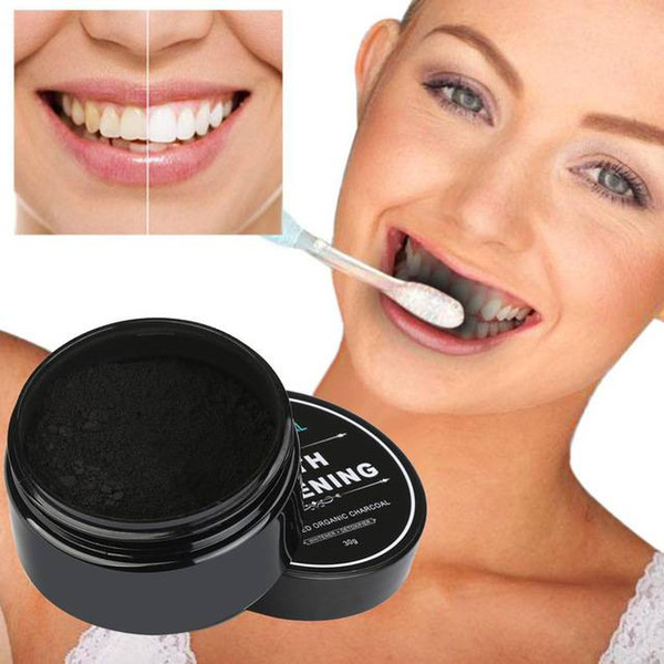 Teeth whitening powder active charcoal tooth powder teeth whitening clean oral hygiene black delicate bright white tooth powder