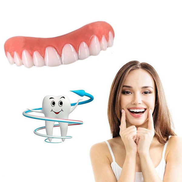 Perfect Instant Smile Comfort Fit Flex Teeth Whitening Denture Paste False Teeth Upper Cosmetic Veneer Tooth Cover Beauty Tool Free Shipping