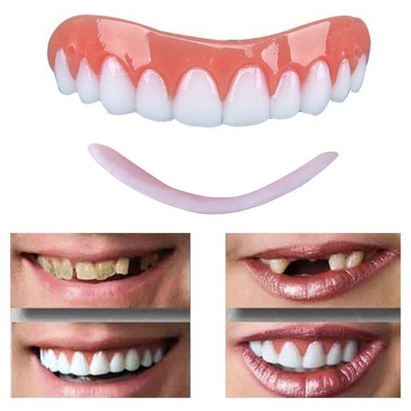 Perfect Instant Smile Comfort Fit Flex Teeth Whitening Denture Paste False Teeth Upper Cosmetic Tooth Cover Oral Hygiene Beauty