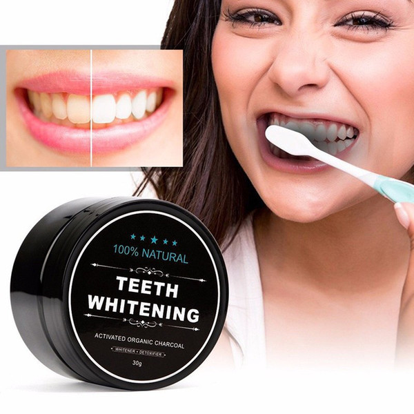 30g Teeth Whitening Powder Natural Bamboo Activated Organic Charcoal Teethpaste Teeth Cleaning Whitener Powder Oral Hygiene