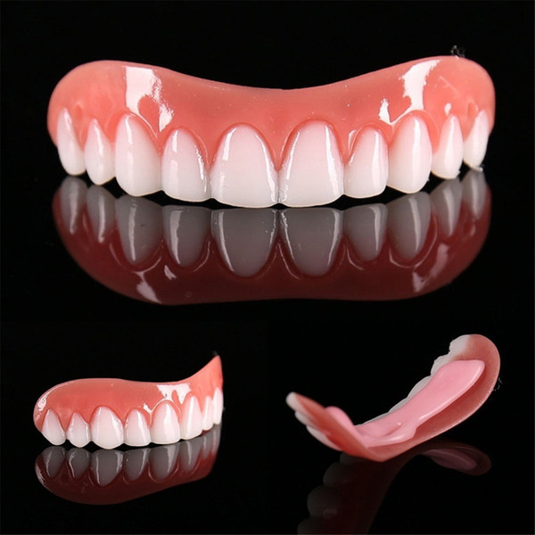 500PCS Perfect Smile Comfort Fit Flex False Dentures Teeth Top Cosmetic Dental False Teeth Upper Oral Hygiene Tools