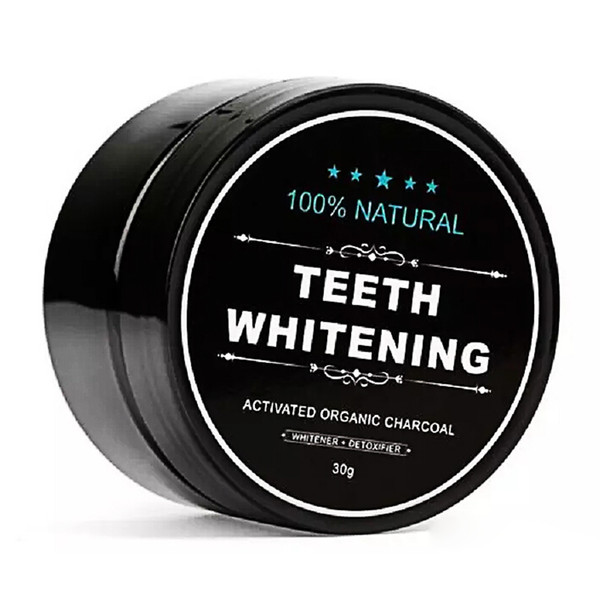 5 Star Bamboo Activated Organic Charcoal Coconut 100% Natural Teeth Whitening powder 30g free DHL shipping