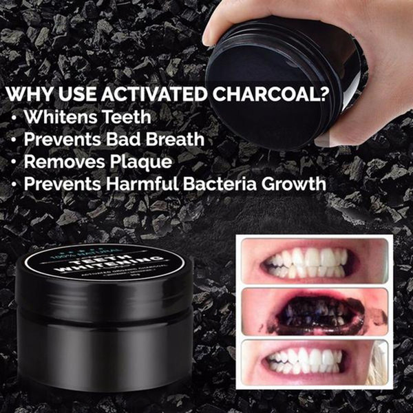 NEW Teeth Whitening Powder Nature Bamboo Activated Charcoal Smile Powder Decontamination Tooth Yellow Stain Bamboo Toothpaste Oral Care