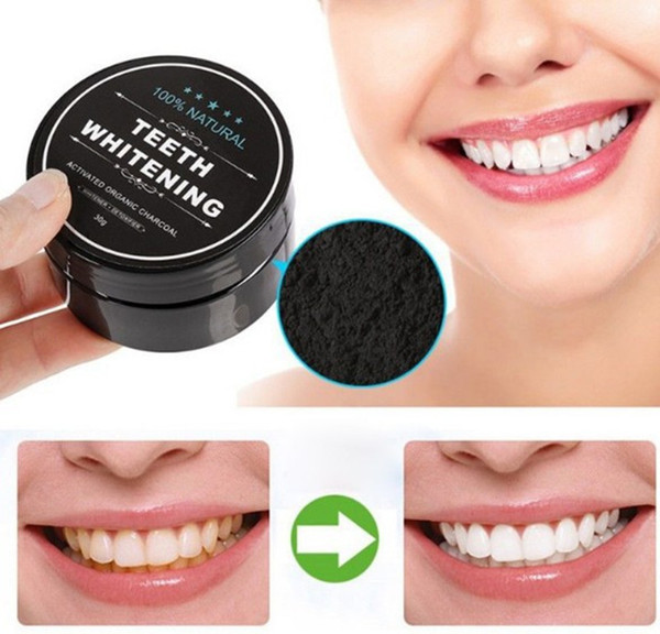 Hottest 100% Natural Organic Activated Charcoal Natural Teeth Whitening Powder 30g Teeth Whitening DHL Free Ship