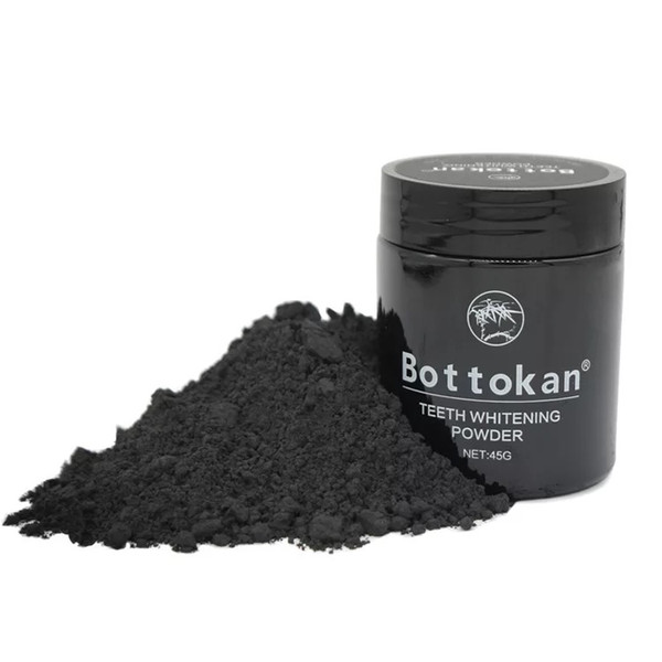 Free Shipping Organic Charcoal Natural Cleanning Teeth Whitening Powder Oral Cleaning Bad Breath Treatment Powder 45g (black)