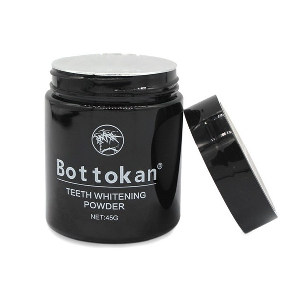 45g Bamboo Charcoal Nature Activated bottokan Teeth Whitening Powder Coffee Tea Stains of Smoking Removal Oral Hygiene Care DHL 50pcs