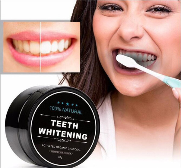 50pcs Tooth Whitening Nature Bamboo Activated Charcoal Smile Powder Decontamination Tooth Yellow Stain Bamboo Toothbrush Oral Care X040